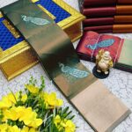 Most Wanted Flower Design Kubera Pattu Saree Light Merune